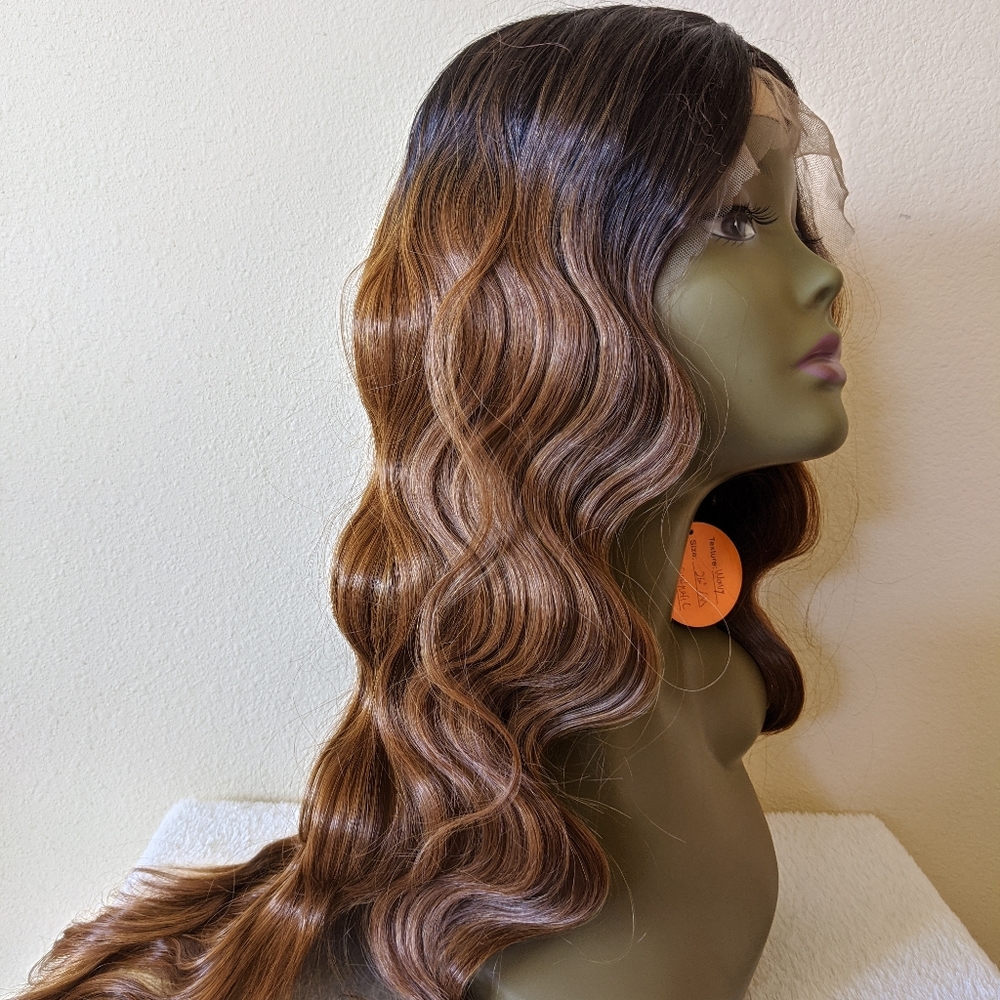 24" Ombre Wavy Lace Front Wig